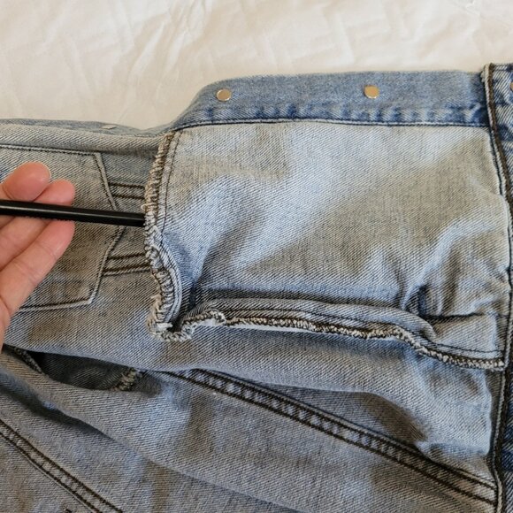 Vintage Harley Davidson Denim Jacket Womens L 100th Year Anniversary 1903-2003 - Picture 6 of 7